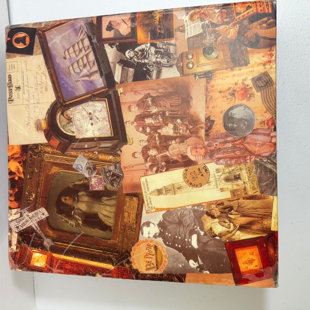 Vintage Collage Photo Album Scrapbook Binder Memory Book Collection 1910 ART